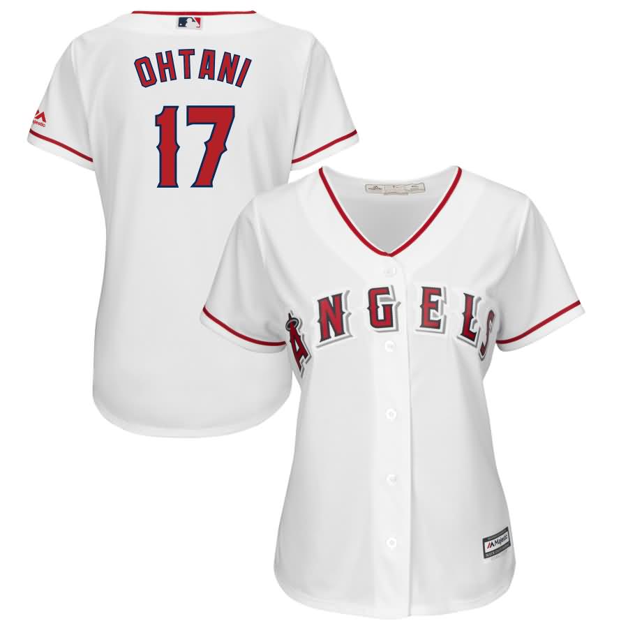 Shohei Ohtani Los Angeles Angels Majestic Women's Cool Base Player Jersey - White