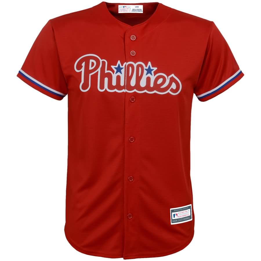 Philadelphia Phillies Youth Replica Blank Team Jersey - Red