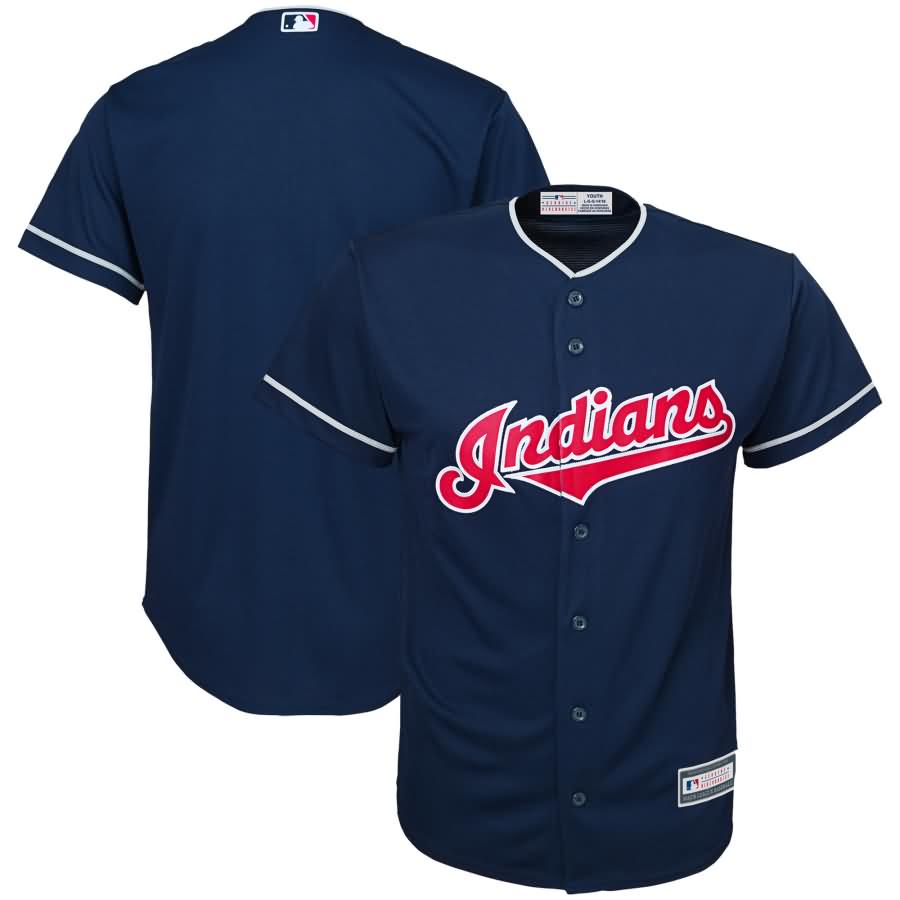 Cleveland Indians Youth Replica Blank Team Jersey - Navy