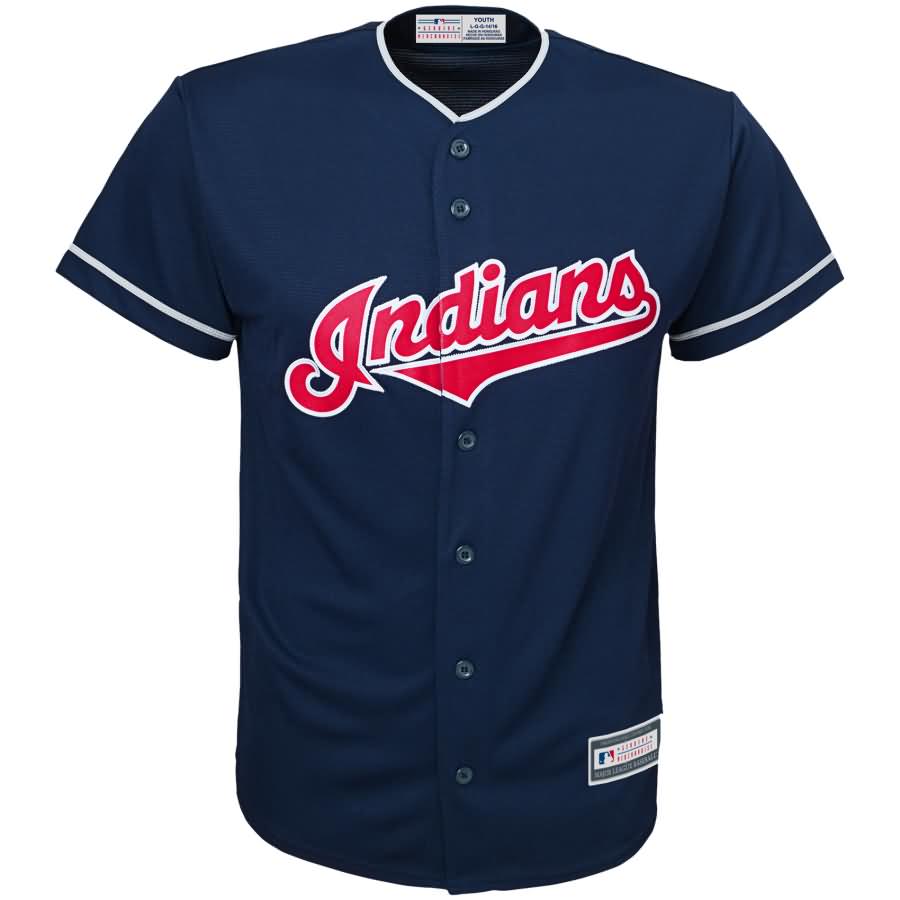 Cleveland Indians Youth Replica Blank Team Jersey - Navy