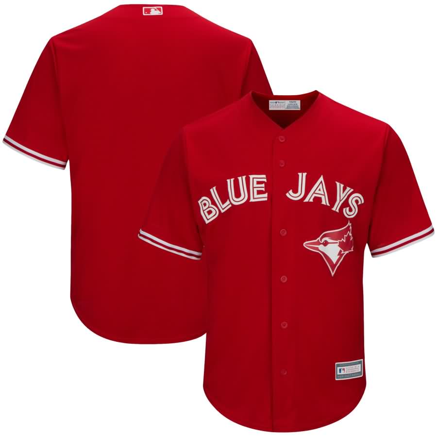 Toronto Blue Jays Youth Replica Blank Team Jersey - Scarlet