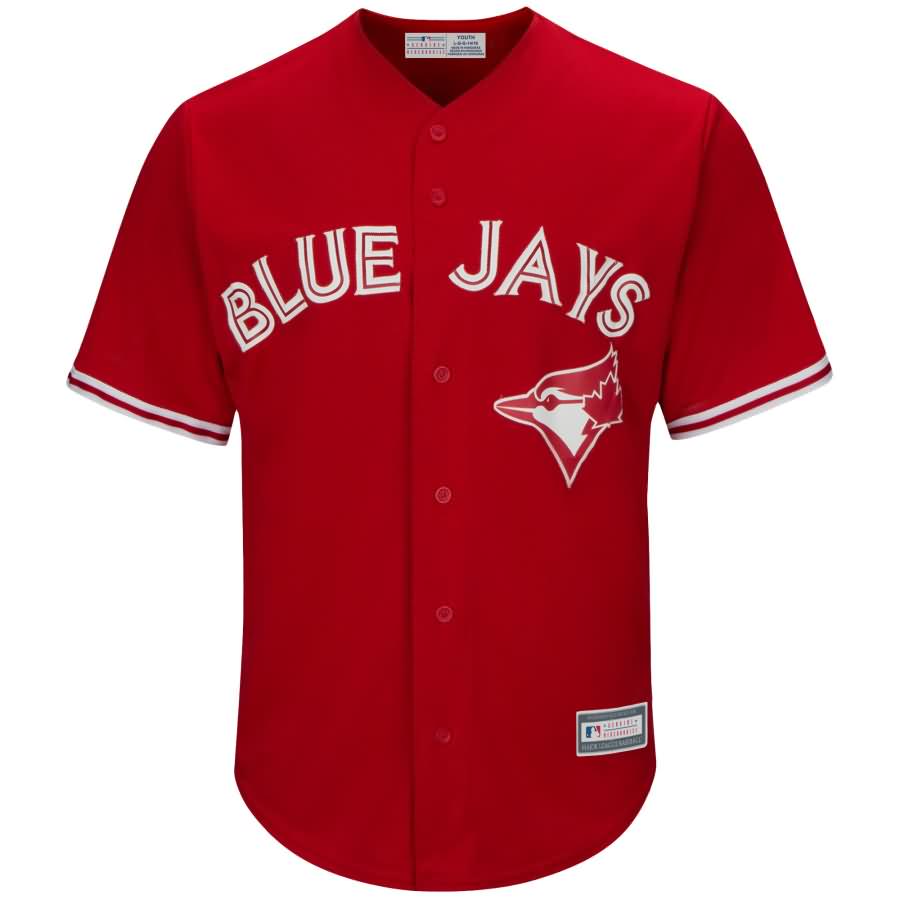 Toronto Blue Jays Youth Replica Blank Team Jersey - Scarlet