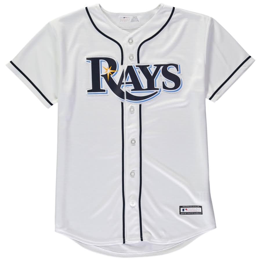 Tampa Bay Rays Youth Replica Blank Team Jersey - White