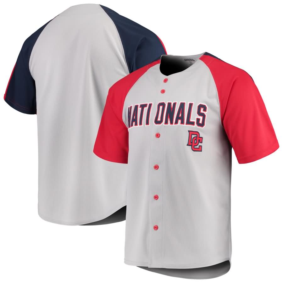 Washington Nationals Stitches Lightweight Mesh Jersey - Gray/Red