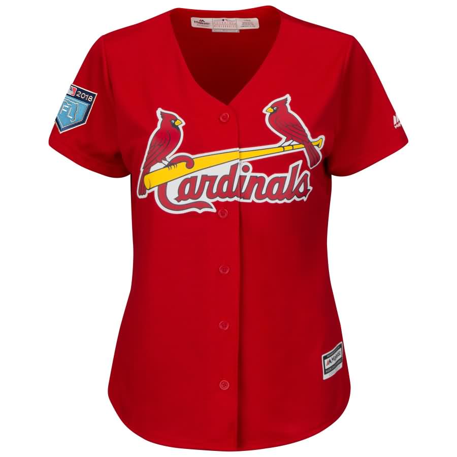 Yadier Molina St. Louis Cardinals Majestic Women's 2018 Spring Training Cool Base Player Jersey - Scarlet