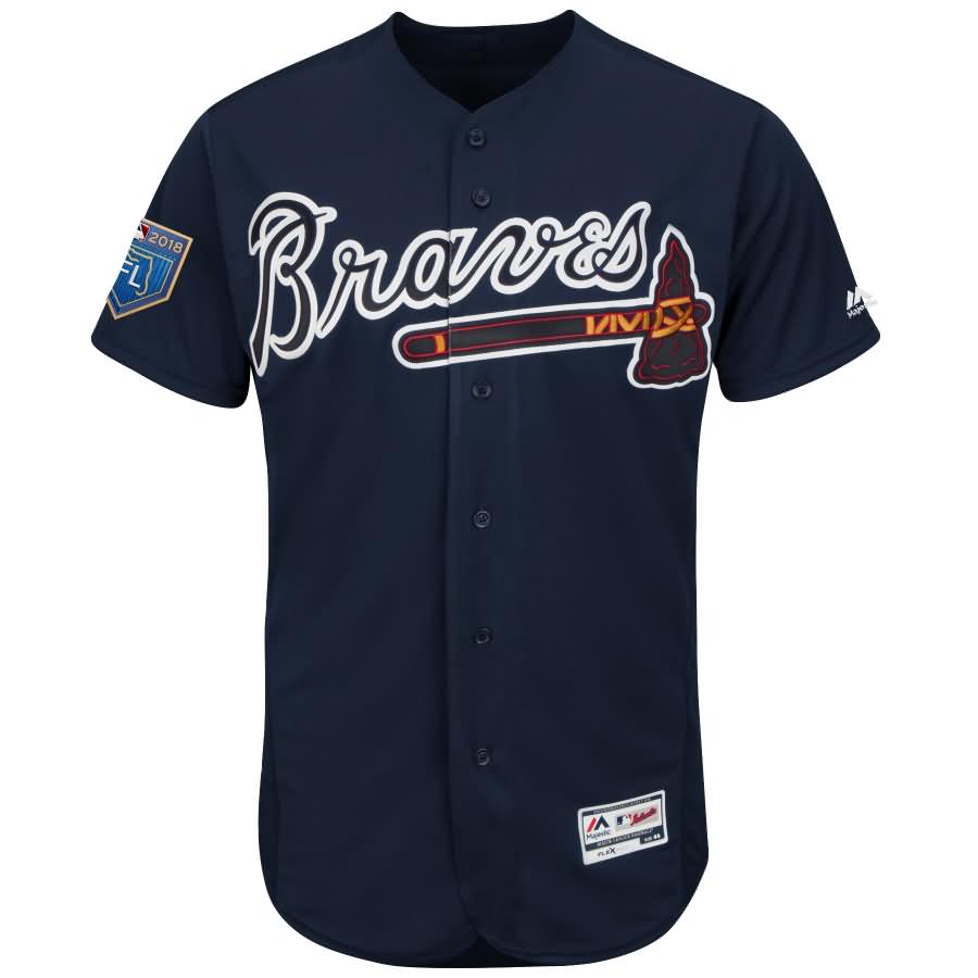 Freddie Freeman Atlanta Braves Majestic 2018 Spring Training Flex Base Player Jersey - Navy