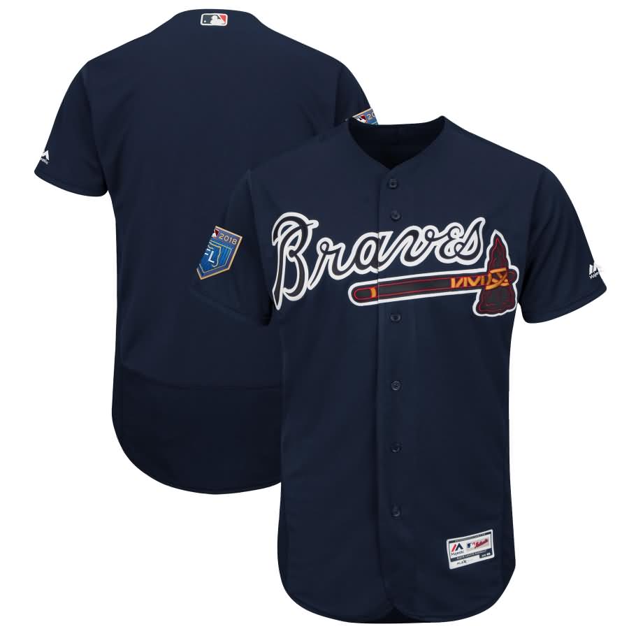 Atlanta Braves Majestic 2018 Spring Training Flex Base Team Jersey - Navy