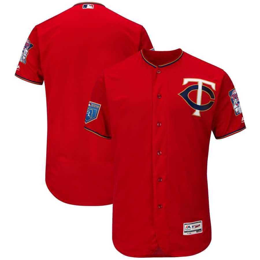 Minnesota Twins Majestic 2018 Spring Training Flex Base Team Jersey - Scarlet