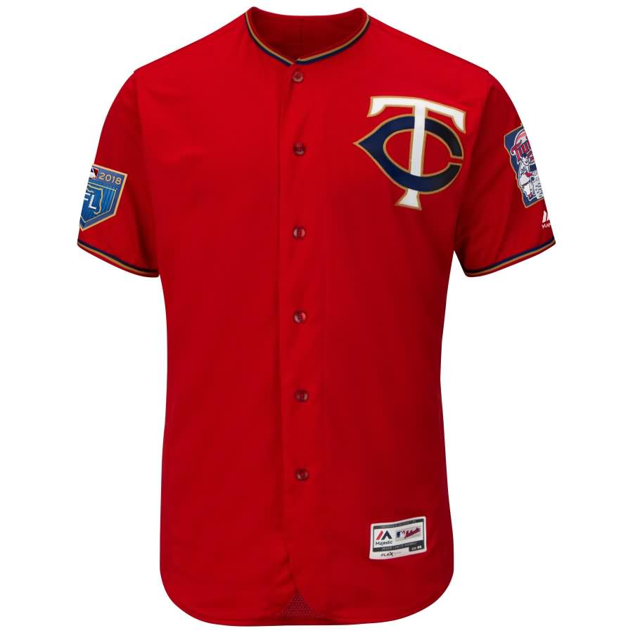 Minnesota Twins Majestic 2018 Spring Training Flex Base Team Jersey - Scarlet