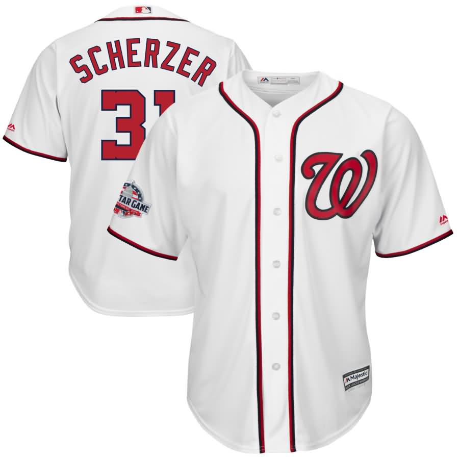 Max Scherzer Washington Nationals Majestic 2018 All-Star Game Home Cool Base Player Jersey - White