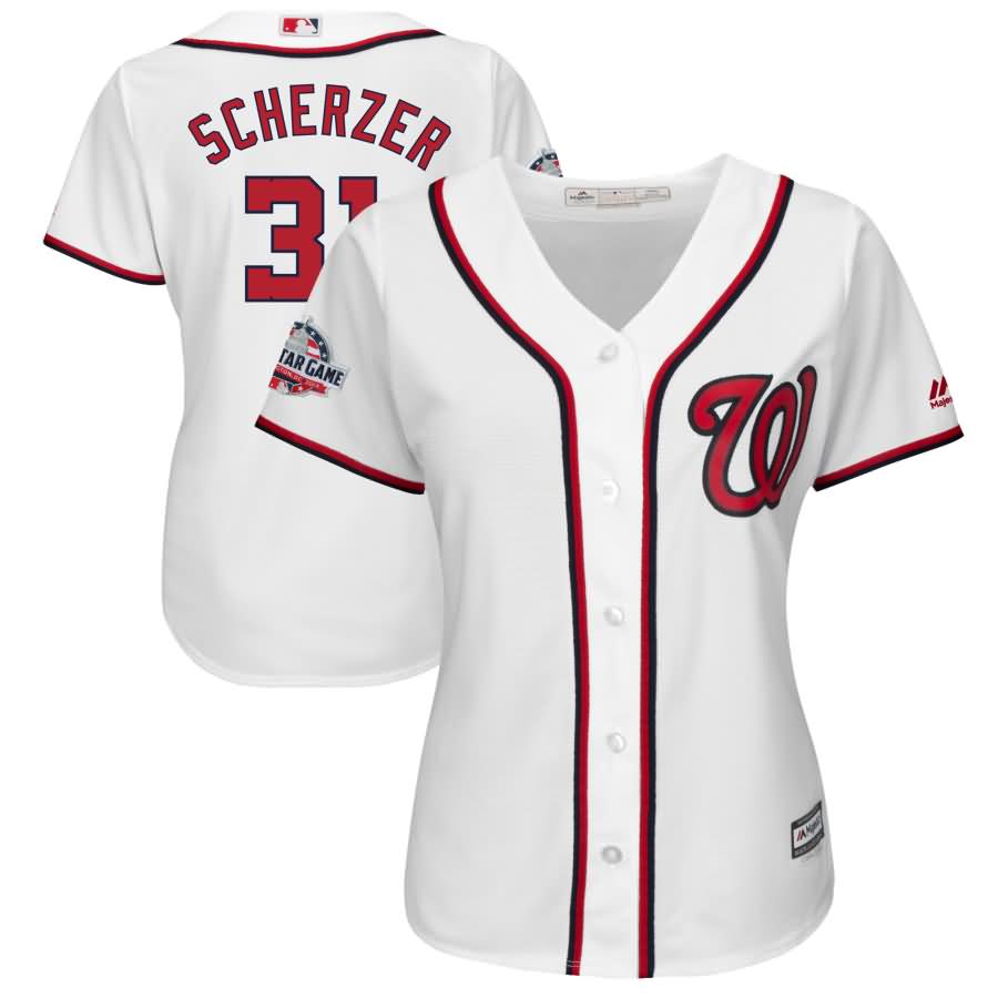 Max Scherzer Washington Nationals Majestic Women's 2018 All-Star Game Home Cool Base Player Jersey - White