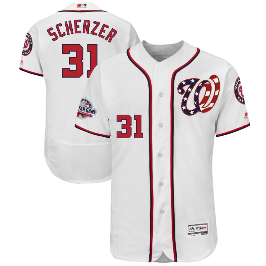 Max Scherzer Washington Nationals Majestic 2018 All-Star Game Home Alternate Flex Base Player Jersey - White