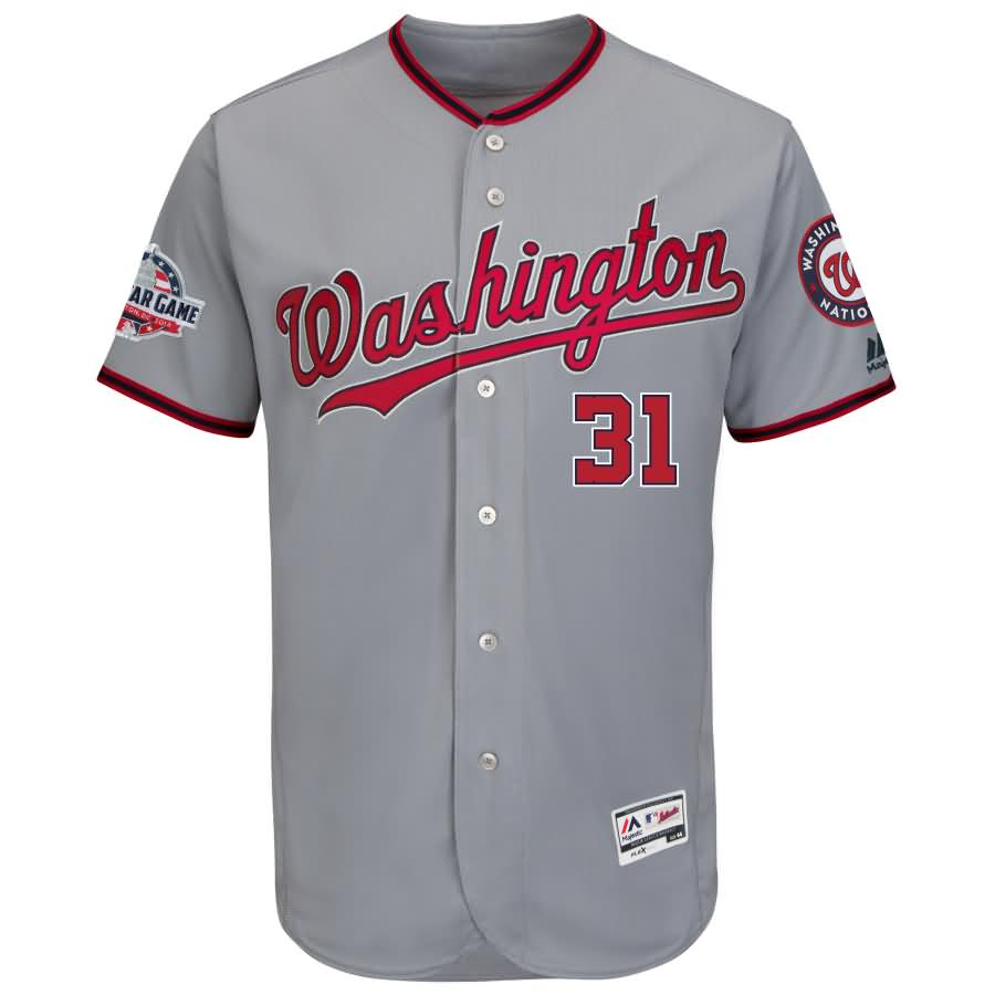 Max Scherzer Washington Nationals Majestic 2018 All-Star Game Road Flex Base Player Jersey - Gray