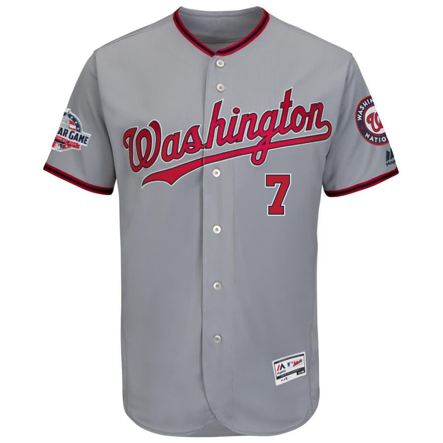 Trea Turner Washington Nationals Majestic 2018 All-Star Game Road Flex Base Player Jersey - Gray