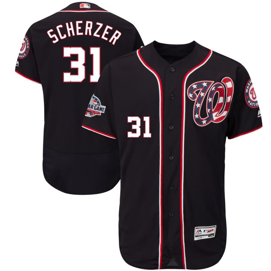 Max Scherzer Washington Nationals Majestic 2018 All-Star Game Alternate II Flex Base Jersey - Navy