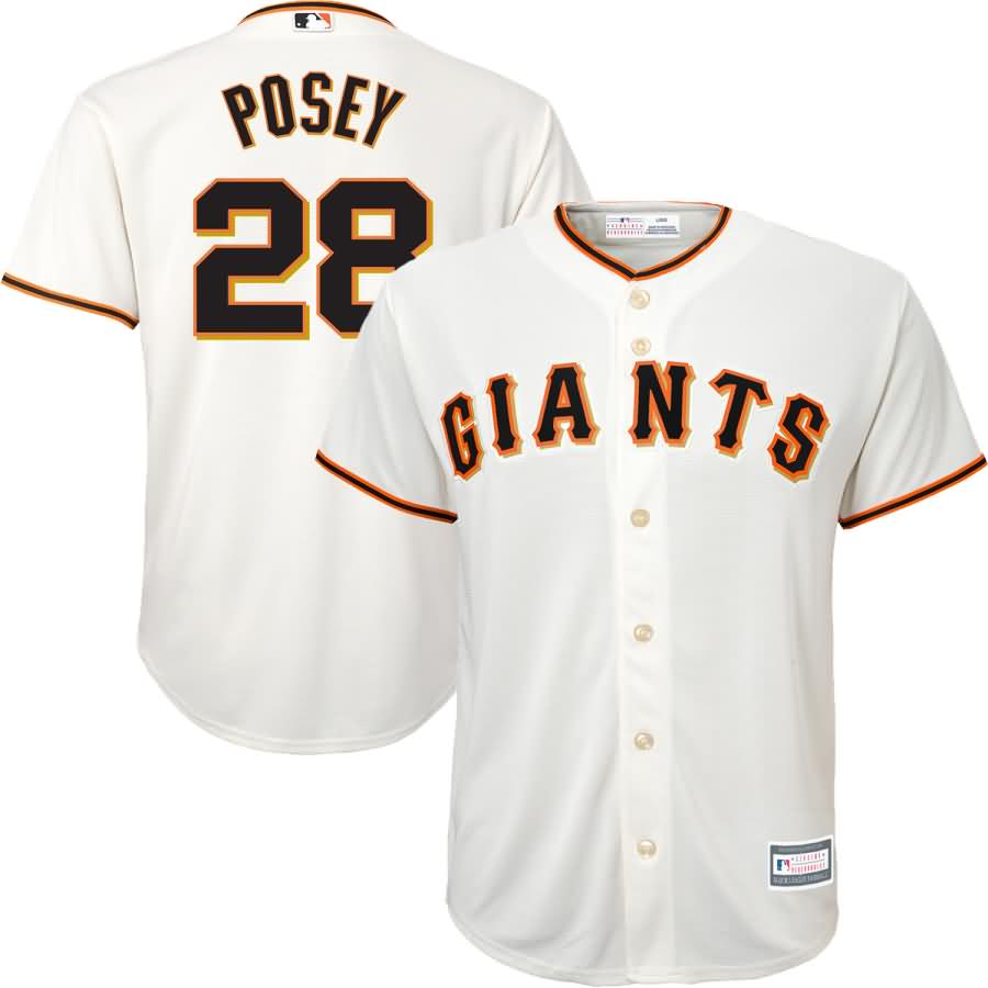 Buster Posey San Francisco Giants Youth Player Replica Jersey - Cream