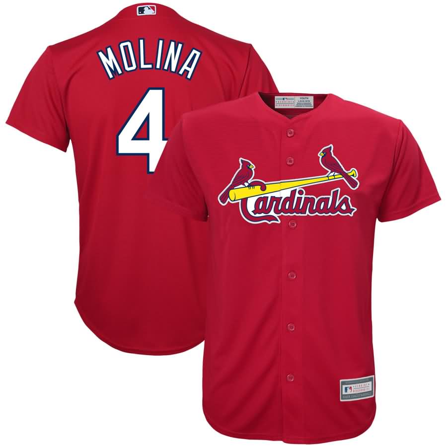 Yadier Molina St. Louis Cardinals Youth Player Replica Jersey - Red