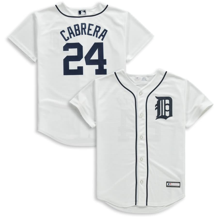 Miguel Cabrera Detroit Tigers Youth Player Replica Jersey - White