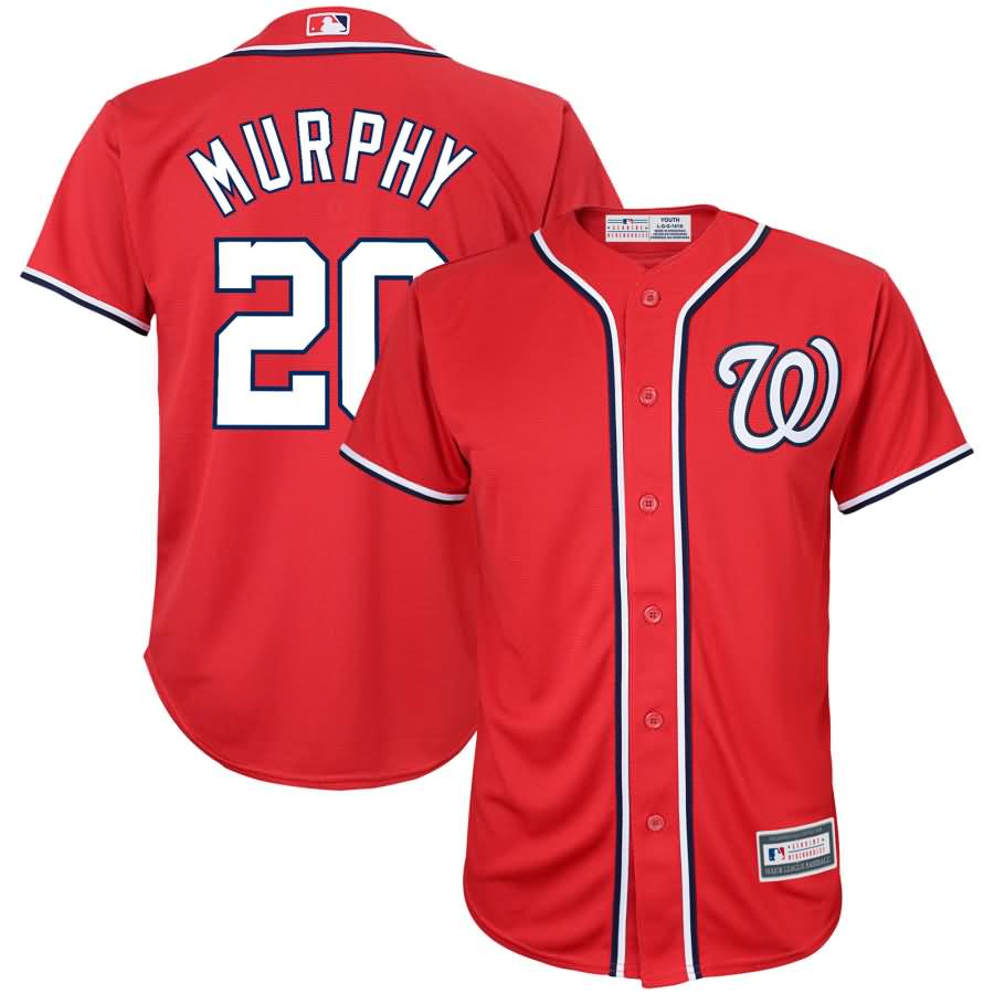 Daniel Murphy Washington Nationals Youth Player Replica Jersey - Red