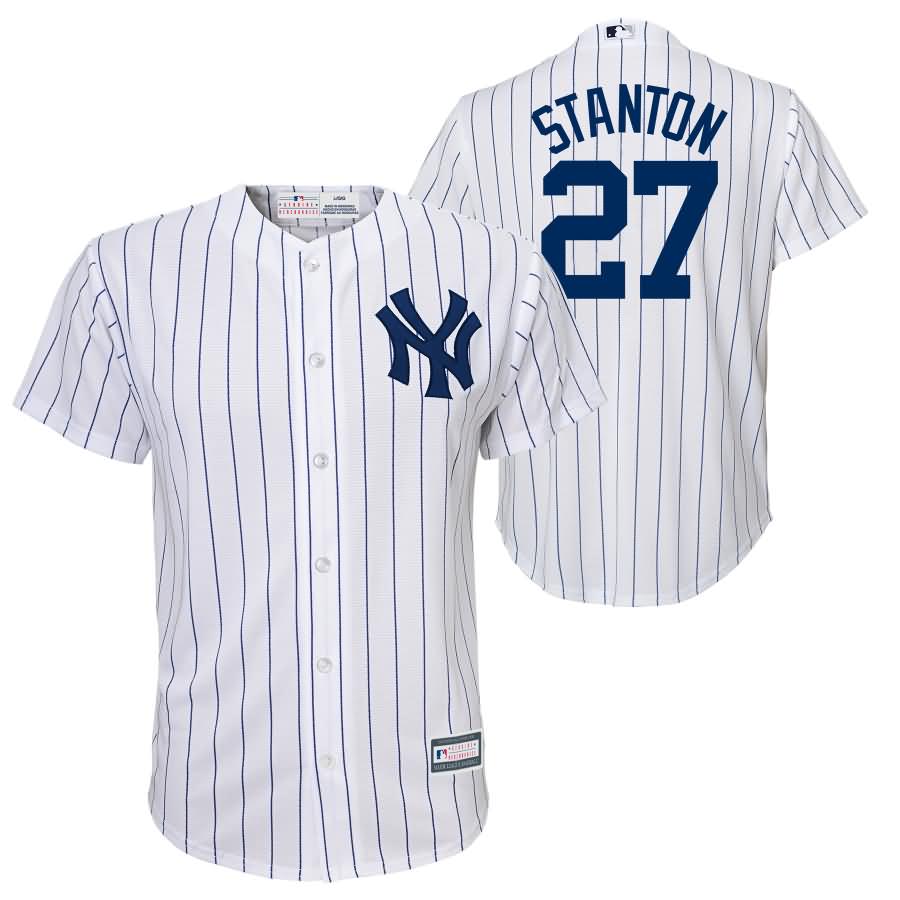 Giancarlo Stanton New York Yankees Majestic Youth Cool Base Replica Player Jersey - White