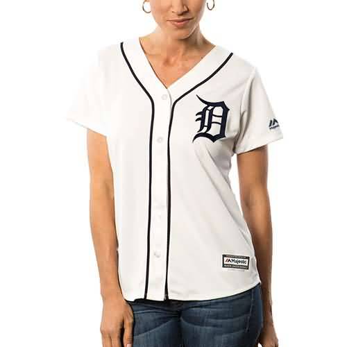 Miguel Cabrera Detroit Tigers Majestic Women's Cool Base Replica Player Jersey - White