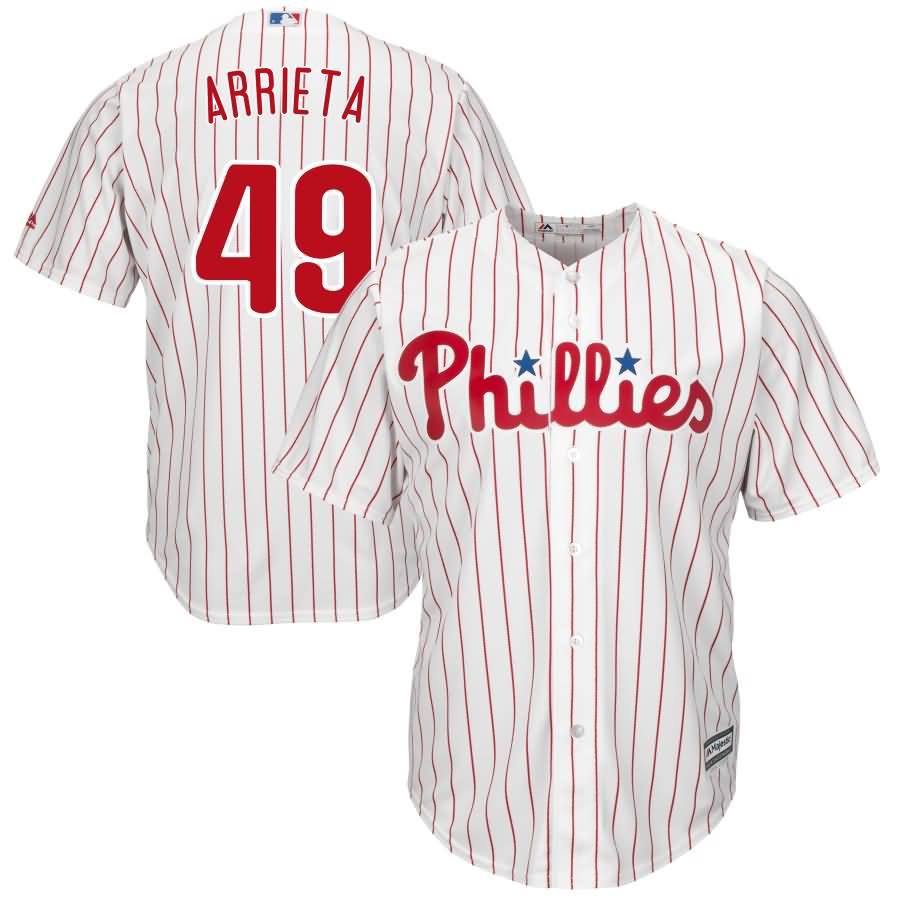 Jake Arrieta Philadelphia Phillies Majestic Official Cool Base Player Jersey - White