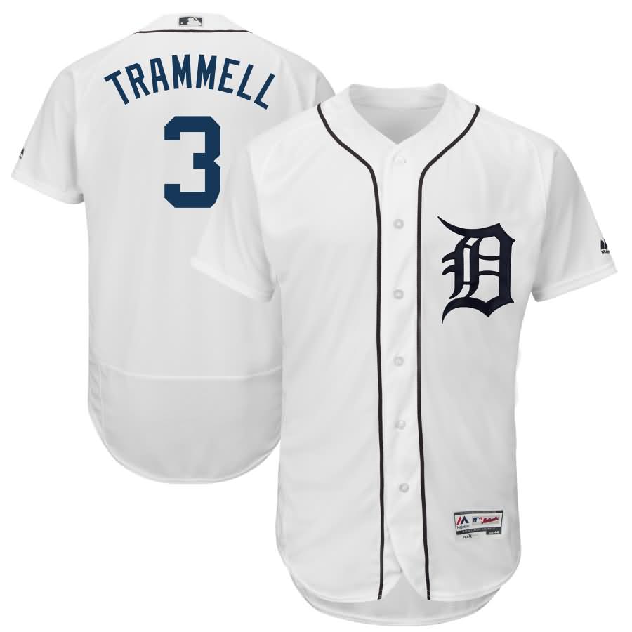 Alan Trammell Detroit Tigers Majestic 2018 Home Flex Base Authentic Collection Player Jersey - White