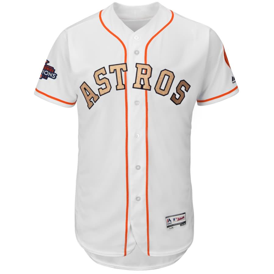 Houston Astros Majestic 2018 Gold Program Flex Base Team Jersey - White