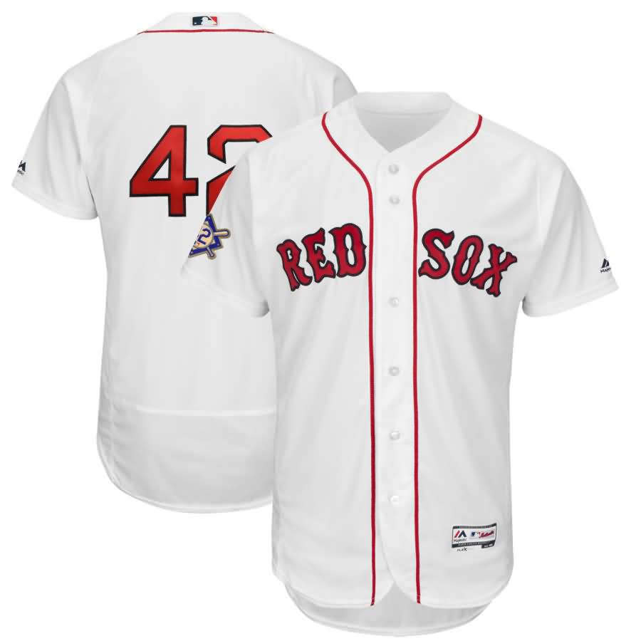 Boston Red Sox Majestic 2018 Jackie Robinson Day Authentic Flex Base Jersey - White