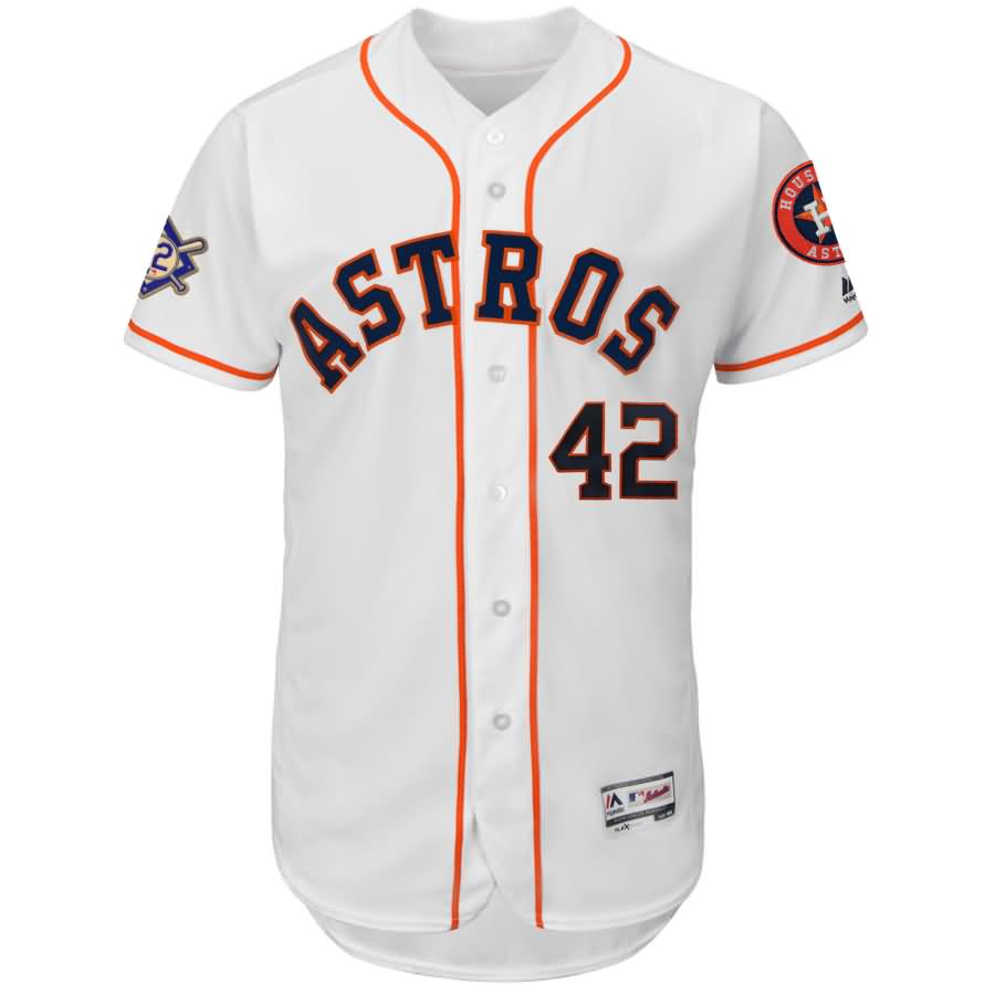 Houston Astros Majestic 2018 Jackie Robinson Day Authentic Flex Base Jersey - White