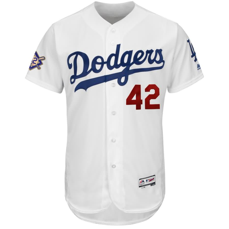 Los Angeles Dodgers Majestic 2018 Jackie Robinson Day Authentic Flex Base Jersey - White