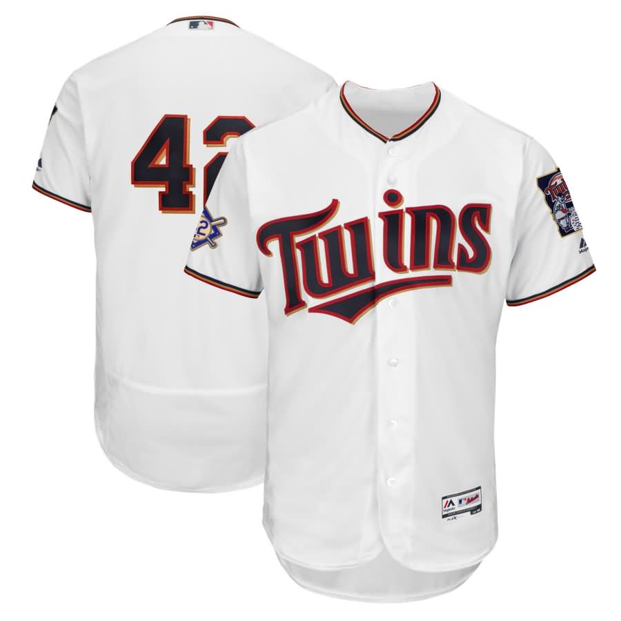 Minnesota Twins Majestic 2018 Jackie Robinson Day Authentic Flex Base Jersey - White