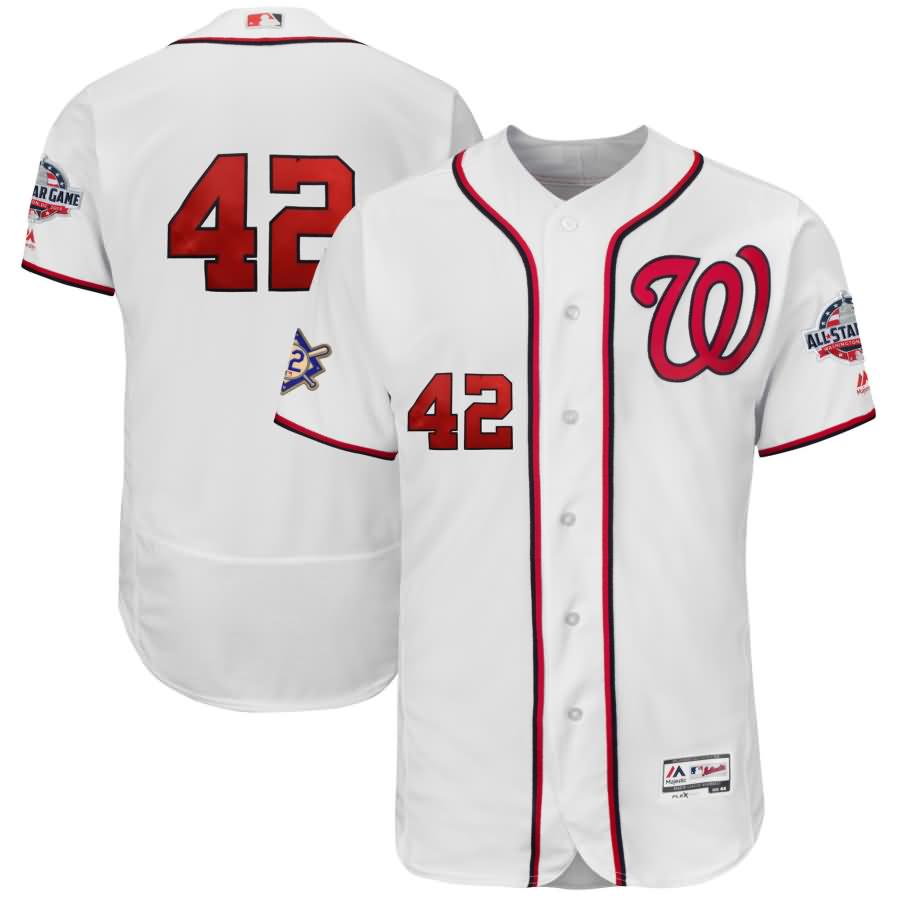 Washington Nationals Majestic 2018 Jackie Robinson Day Authentic Flex Base Jersey - White