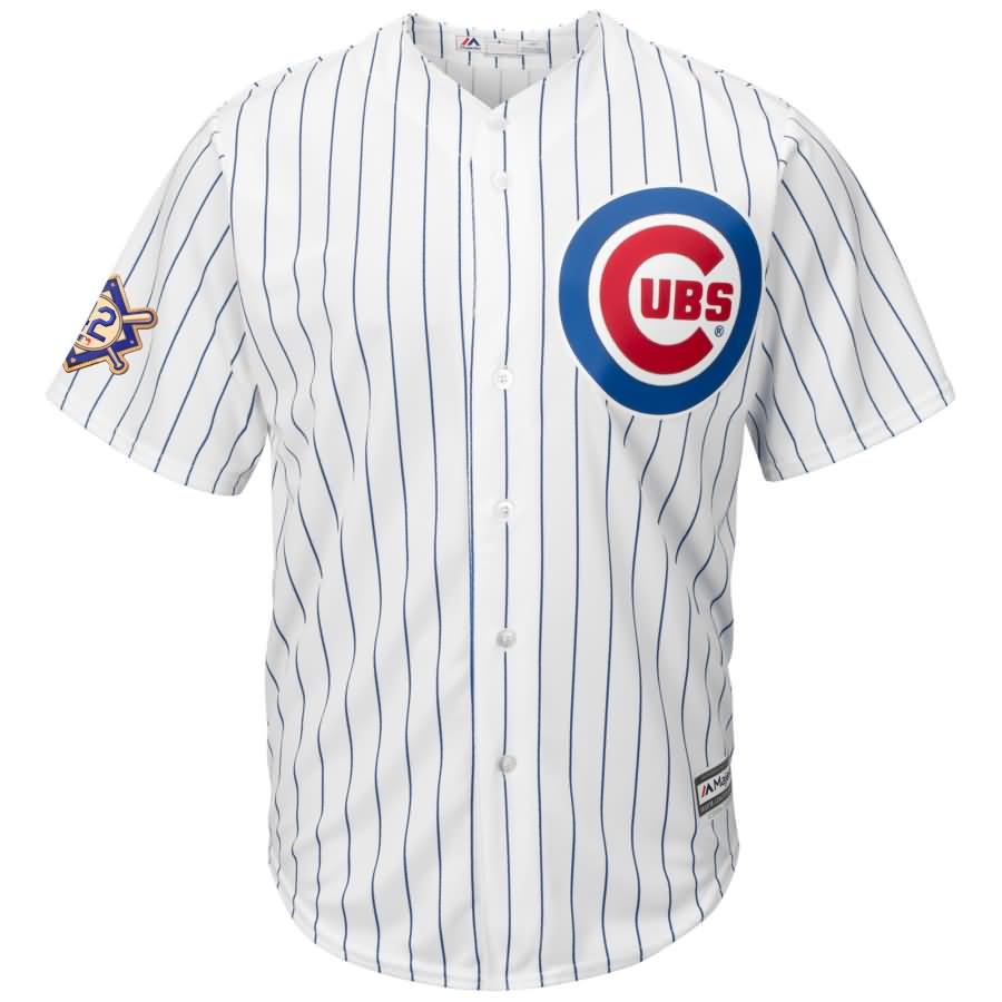 Chicago Cubs Majestic 2018 Jackie Robinson Day Official Cool Base Jersey - White/Royal