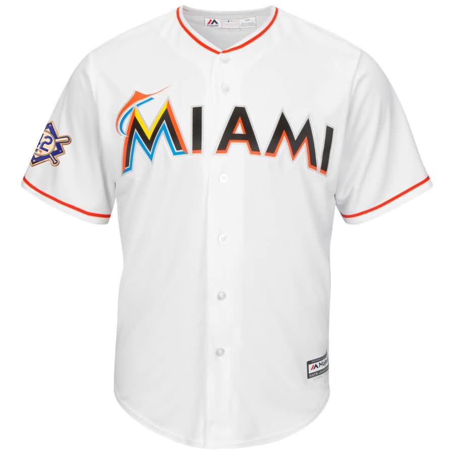 Miami Marlins Majestic 2018 Jackie Robinson Day Official Cool Base Jersey - White