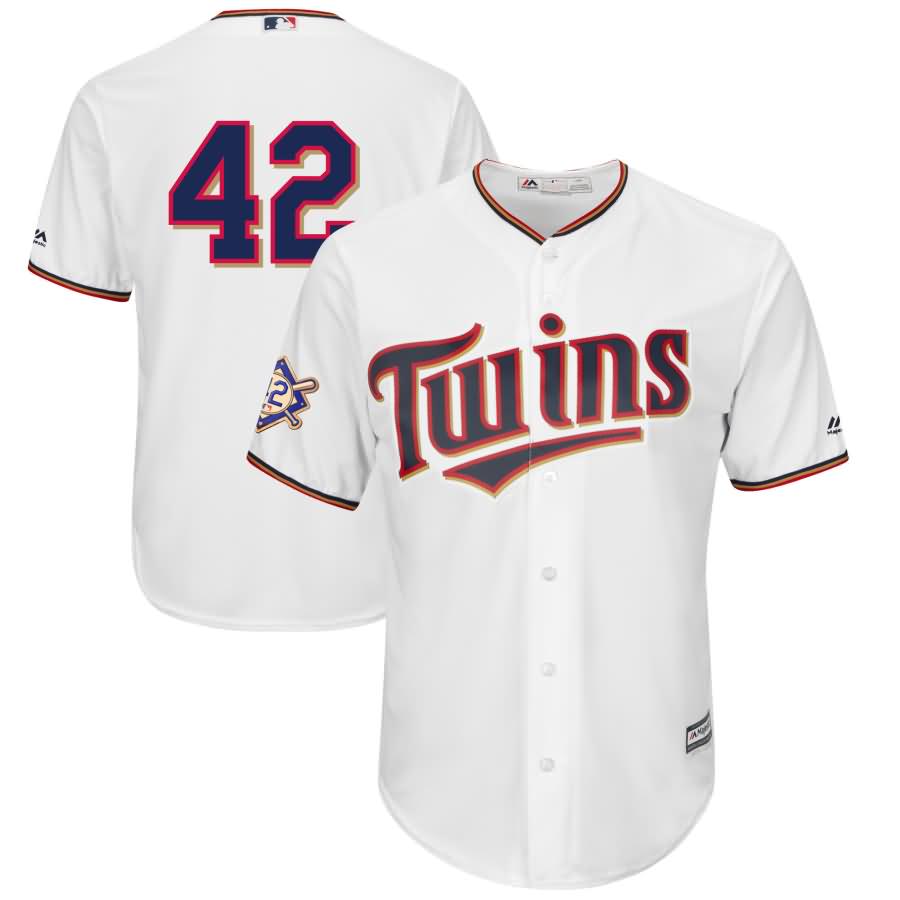 Minnesota Twins Majestic 2018 Jackie Robinson Day Official Cool Base Jersey - White