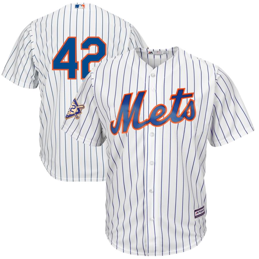 New York Mets Majestic 2018 Jackie Robinson Day Official Cool Base Jersey - White/Royal