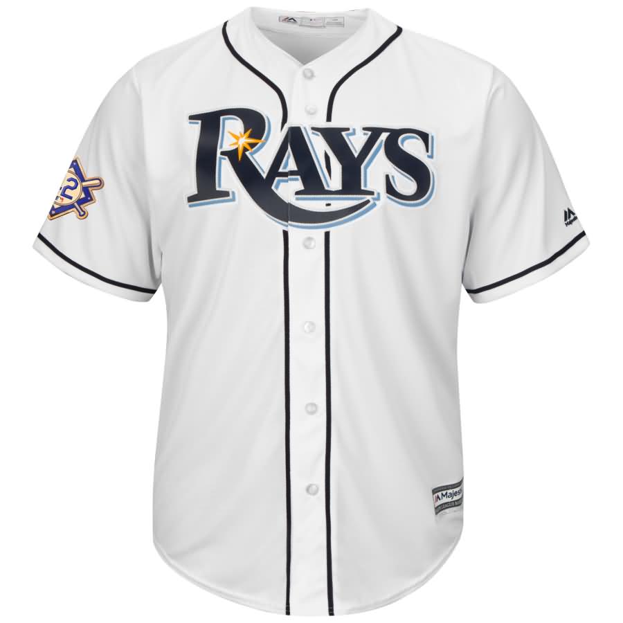 Tampa Bay Rays Majestic 2018 Jackie Robinson Day Official Cool Base Jersey - White