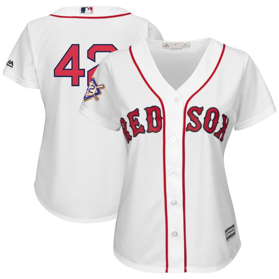 Boston Red Sox Majestic Women's 2018 Jackie Robinson Day Official Cool Base Jersey - White