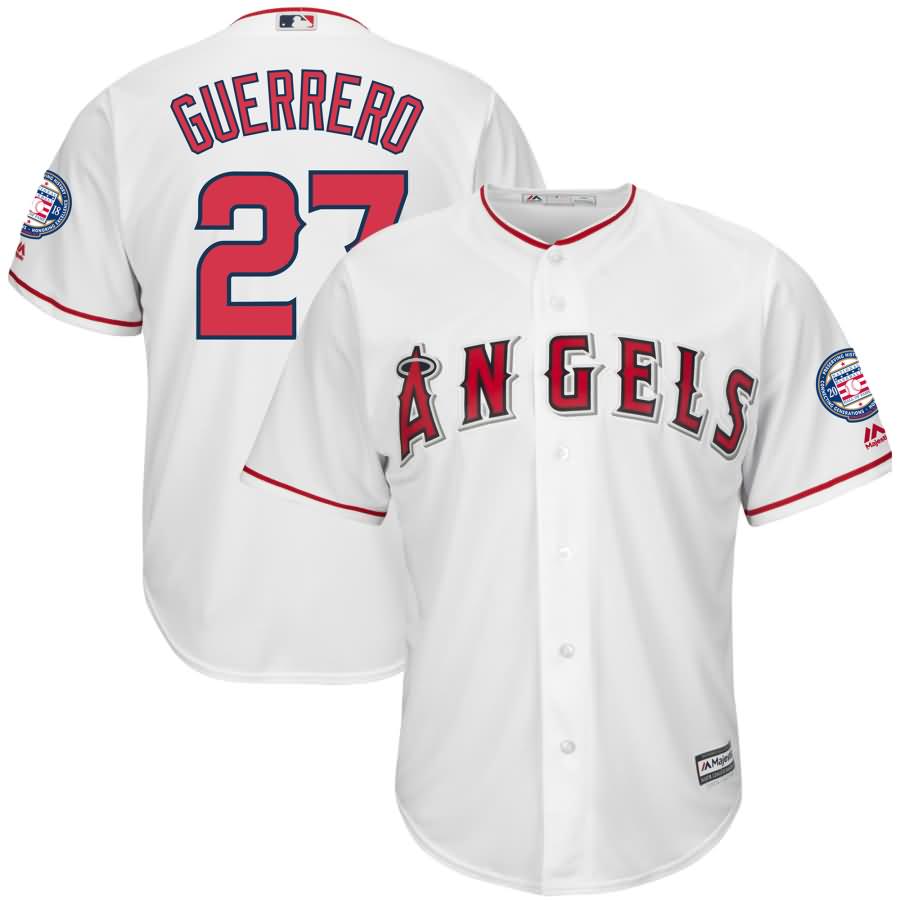 Vladimir Guerrero Los Angeles Angels Majestic Hall of Fame Induction Patch Cool Base Jersey - White