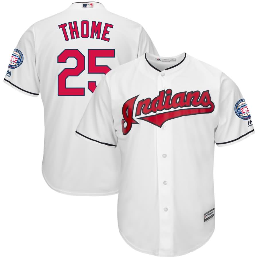 Jim Thome Cleveland Indians Majestic Hall of Fame Induction Patch Cool Base Jersey - White