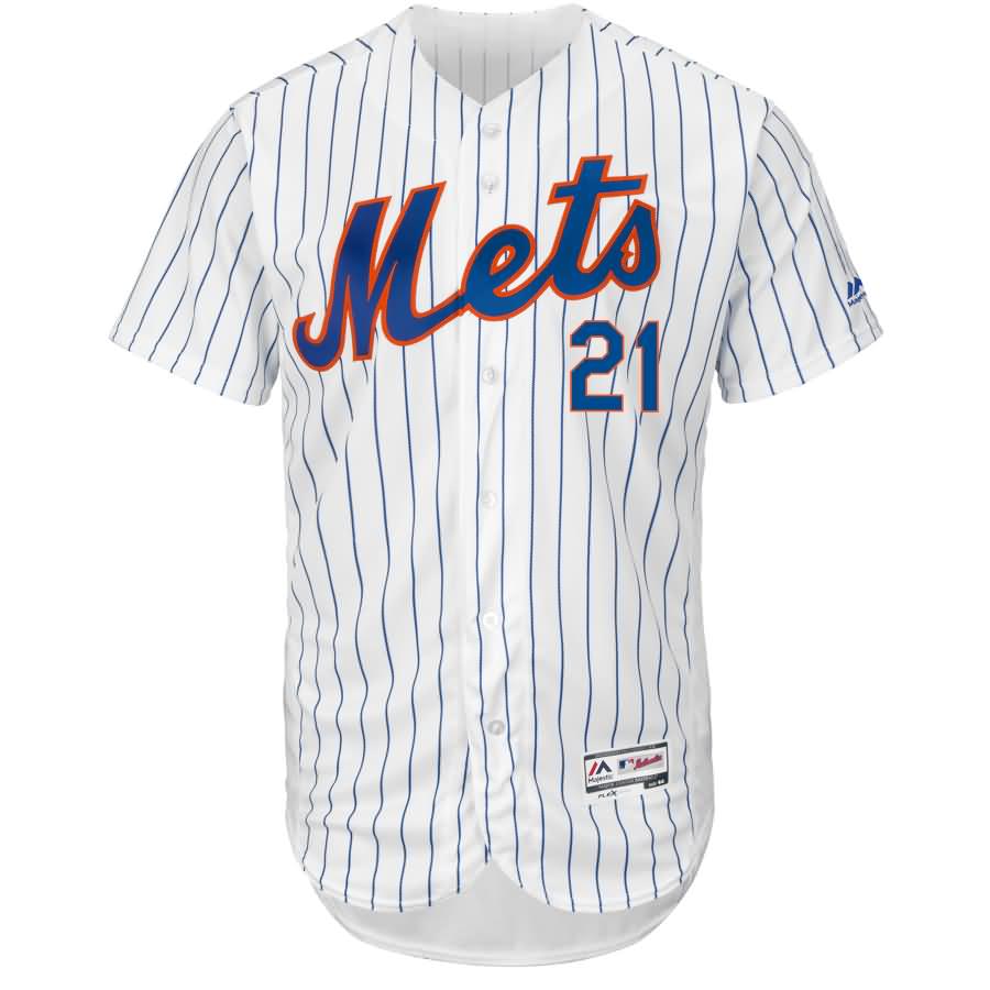 Todd Frazier New York Mets Majestic Authentic Collection Flex Base Player Jersey - White/Royal