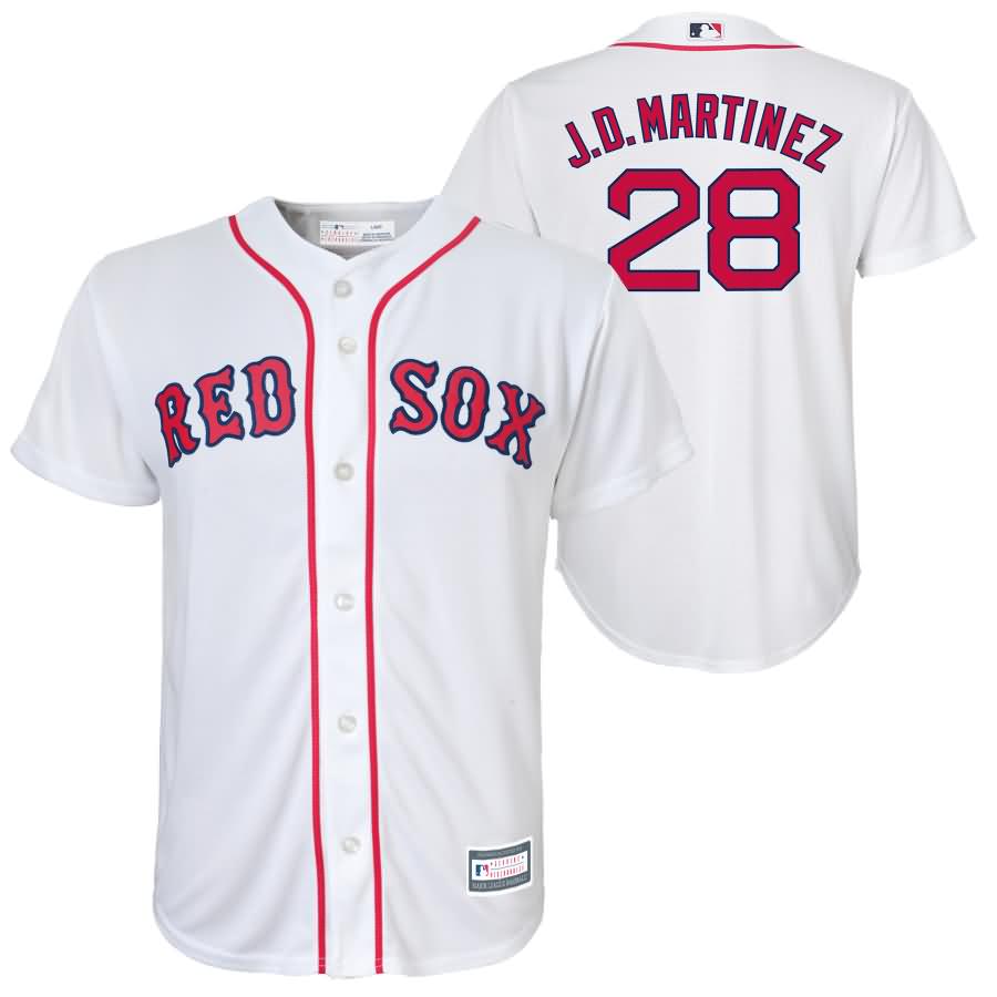 JD Martinez Boston Red Sox Majestic Youth Replica Player Jersey - White