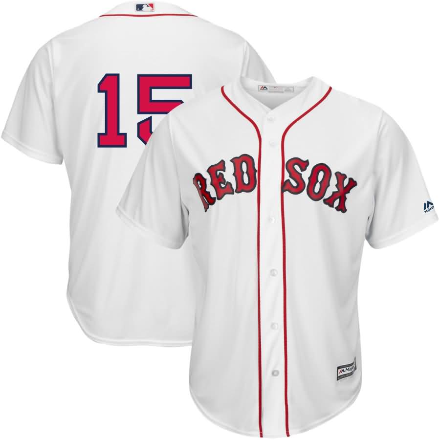 Dustin Pedroia Boston Red Sox Majestic Home Official Cool Base Replica Player Jersey - White