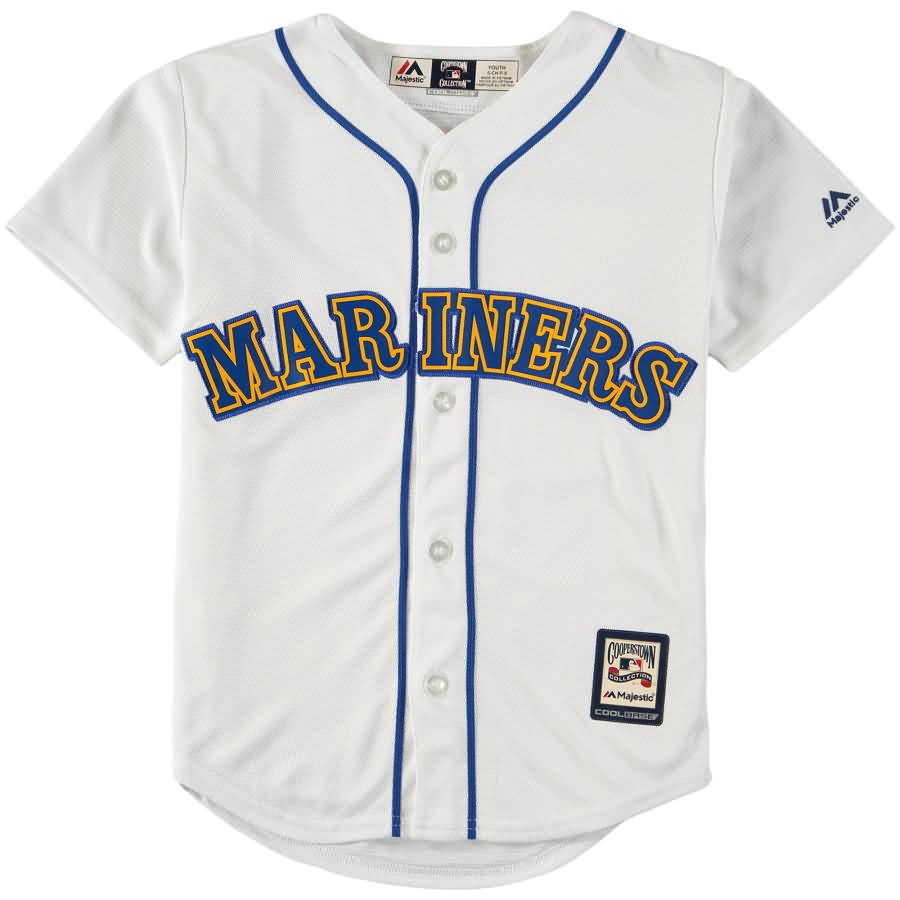 Ken Griffey Jr. Seattle Mariners Majestic Youth Alternate Cooperstown Collection Cool Base Performance Player Jersey - White