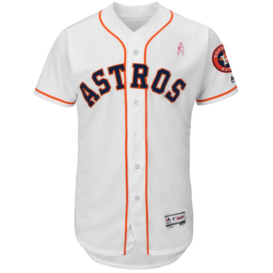 Houston Astros Majestic 2018 Mother's Day Home Flex Base Team Jersey - White