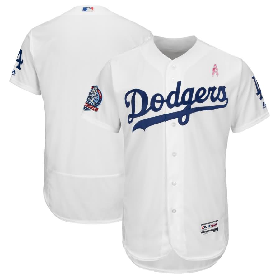 Los Angeles Dodgers Majestic 2018 Mother's Day Home Flex Base Team Jersey - White