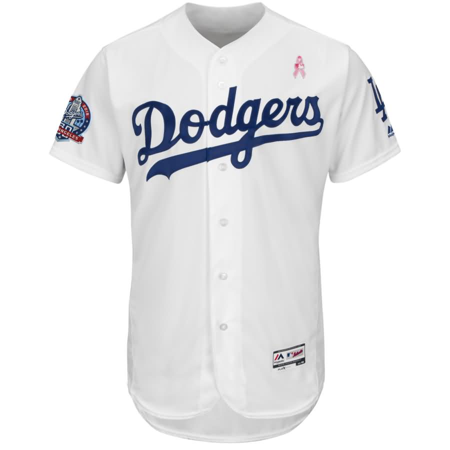 Los Angeles Dodgers Majestic 2018 Mother's Day Home Flex Base Team Jersey - White