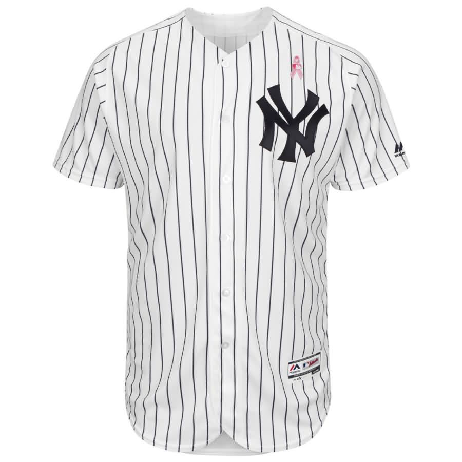 New York Yankees Majestic 2018 Mother's Day Home Flex Base Team Jersey - White