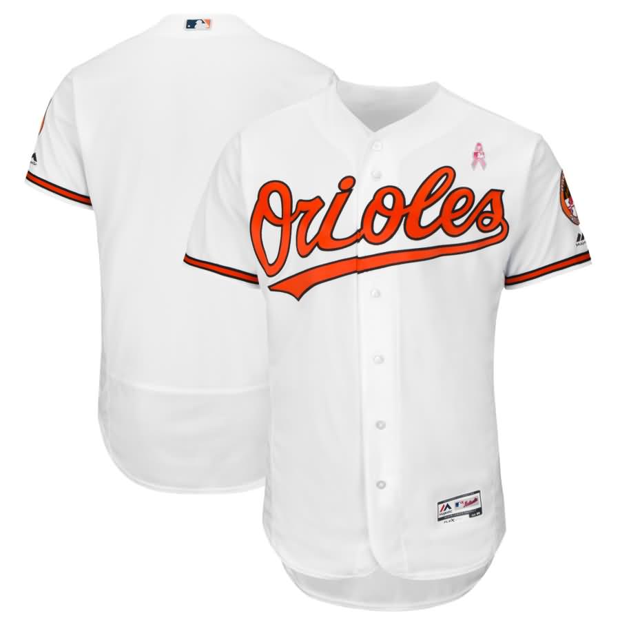 Baltimore Orioles Majestic 2018 Mother's Day Home Flex Base Team Jersey - White